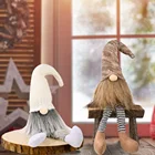 Кукла Гном с длинными ногами, плюшевая игрушка-Гном, подарок для детей на Рождество, вечеринку, без лица