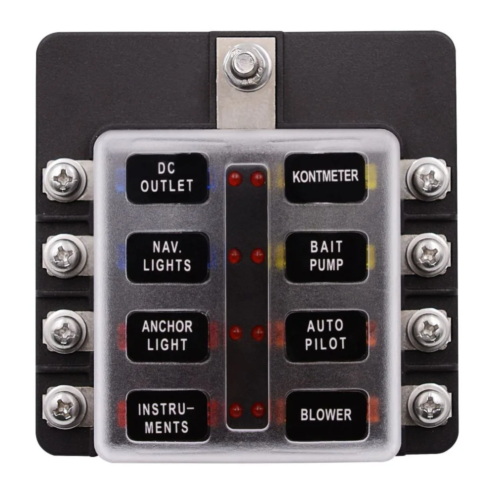 Держатель блока предохранителей со светодиодной подсветкой 8