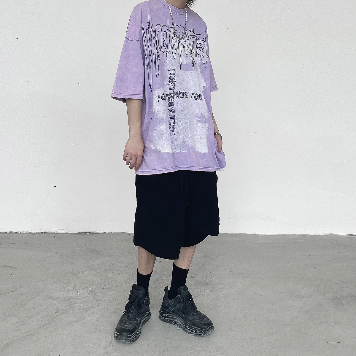 

UNCLEDONJM Retro t shirt Hip Hop oversized t shirt graphic men clothing 2021 Summer high street short sleeve T-shirt U7020