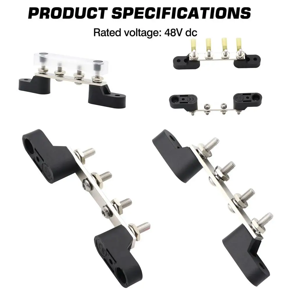 Шинопровода 100A 4 точечный сборных шин Мощность распределительный блок с 4/6 M6