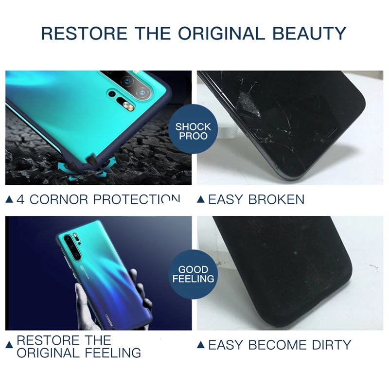 

Mobile Phone Case For Huawei P40 P30 20 Pro Lite Ultra-thin Borderless Protective Back Cover For Huawei Mate 30 20 10 4E 3E Capa