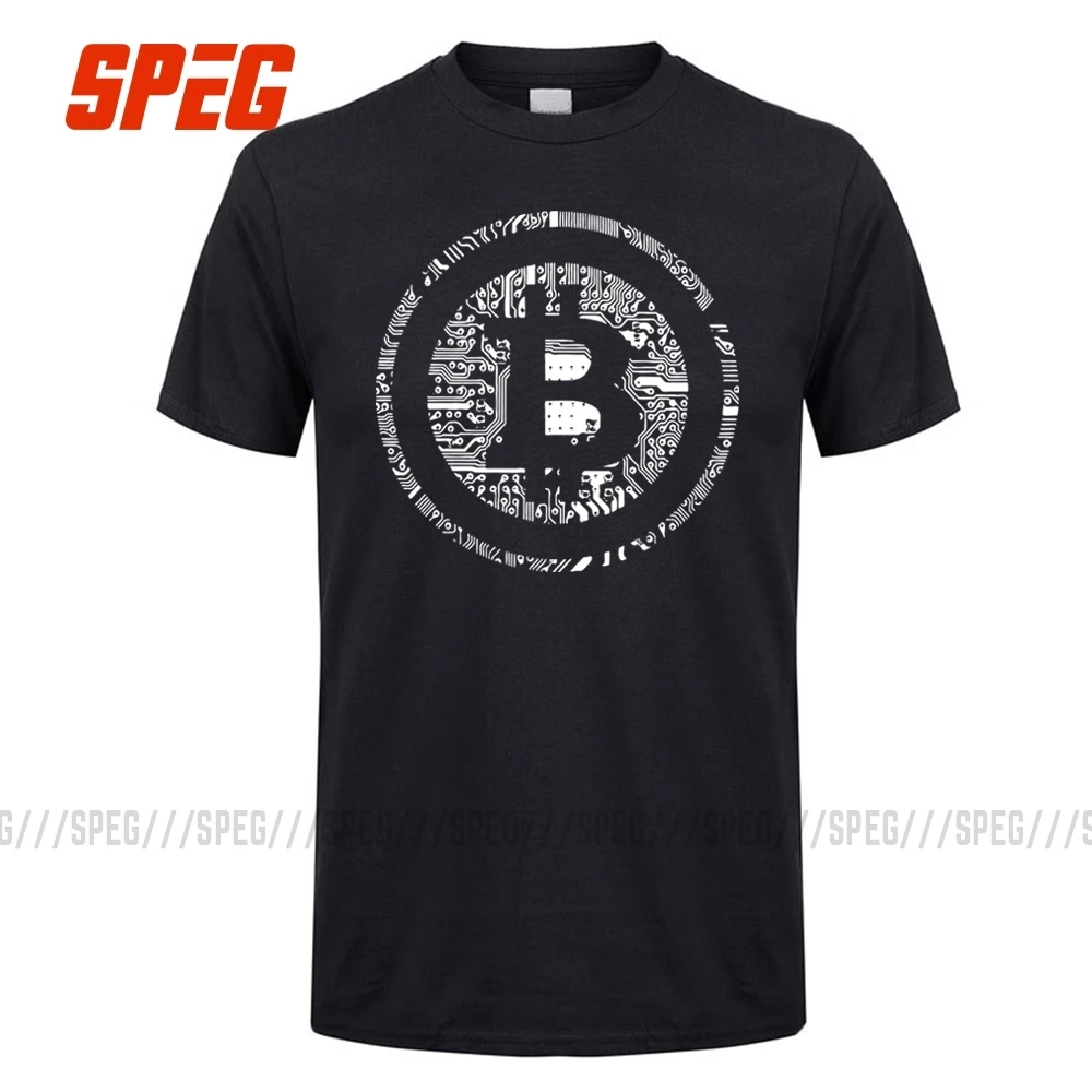 Футболки Биткоин в криптографии, мы доверяем, Мужская футболка с круглым вырезом и коротким рукавом, футболка с криптовалютой, мужские Забавные футболки, хлопковая одежда - Цвет: Синий