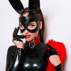 Маска BDSM интимные игрушки для женщин бондаж фиксаторы кожа сексуальный косплей Кролик кошка уши Кролик маска маскарад вечевечерние лицо Косплей