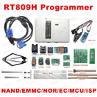 Программатор NAND RT809H с 20 элементами адаптера SOP8, тестовый зажим, интерфейс клавиатуры, плата ICSP KB9012, 2021 оригинал