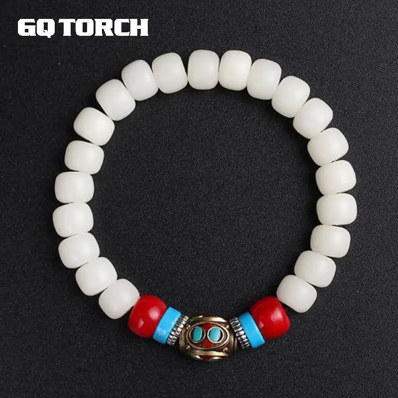 Аутентичные натуральные белые семена Бодхи Бусы Браслеты для женщин мужчин