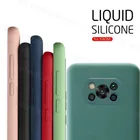 Для Xiaomi Poco X3 Pro Чехол для Poco X3 Pro чехол противоударный Оригинальный жидкий силиконовый защитный бампер для телефона Poco X3 Pro