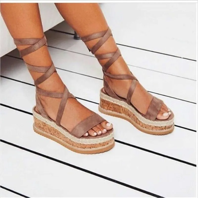 

Women's 2022 Summer Cross Strap Flat Sandals Sexy Fashion Wild Sandals Roman Style Wrap Open Toe Sandals