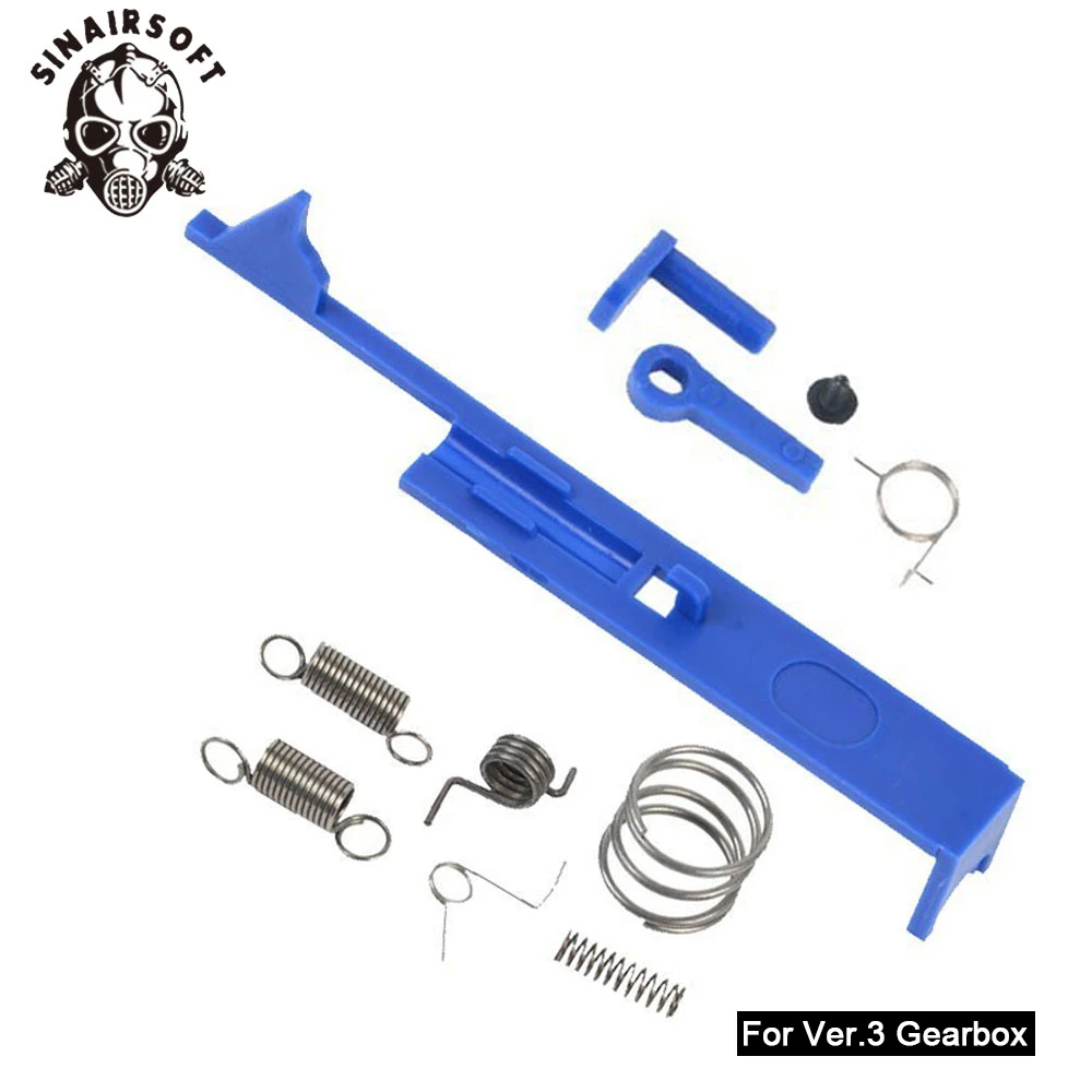 Ver.3Tune up kit (A SHS штифт пластины Version.2/3/7 Шестерни коробка детский весенний комплект, Version.2.3/рычаг предохранительный выключатель конического зубчатого колеса Шестерни Aeg Пейнтбол Принадлежности для охоты - Цвет: Ver.3Tune up kit (A