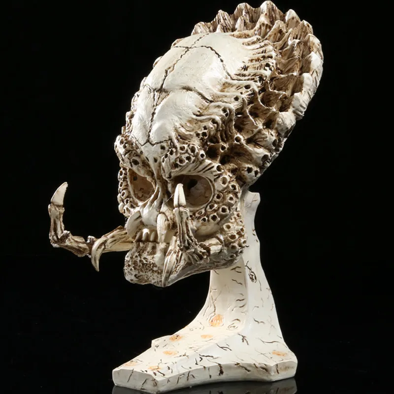 

vs Predator Skull Model Figurine Decoration Crafts Furnishings Accessories Removable Skull Sculpture Crafts Home Decor