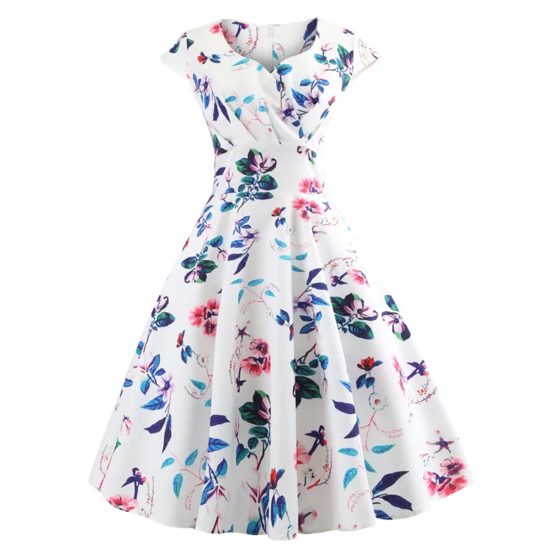 Лето 2020 новая футболка с короткими рукавами в стиле ретро свободное платье 11