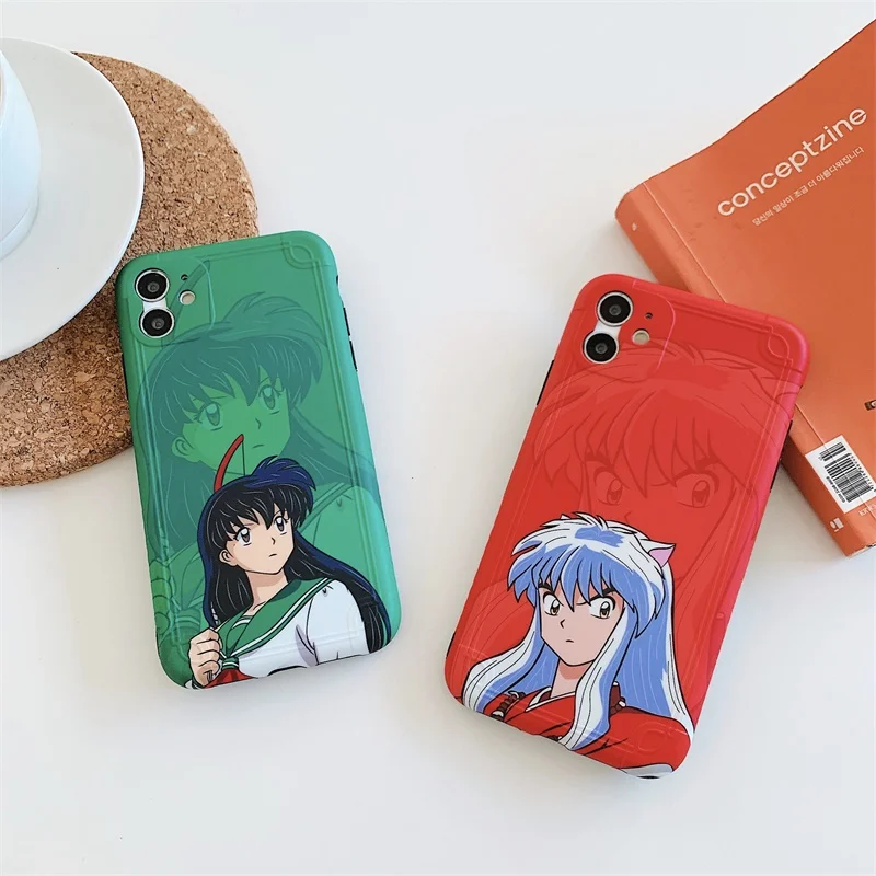 

Cute Japan Anime Inuyasha Sesshoumaru Phone Case for IPhone 11 12 Pro XS MAX SE2 XR X 7 8 Plus Soft Silicone Cover Coque Fundas