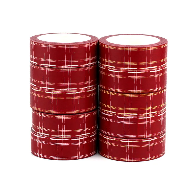 

10pcs/lot Decorative imaginary line XMAS Washi Tapes DIY Scrapbooking Stickers Adhesive Masking Tape Kawaii Papeleria Wholesale