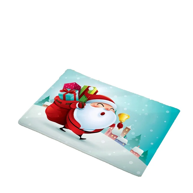 

Рождественский напольный коврик CAMMITEVER с мультяшным Санта-Клаусом, коврики для входной двери, ковер, кухонные коврики, Придверный коврик для...