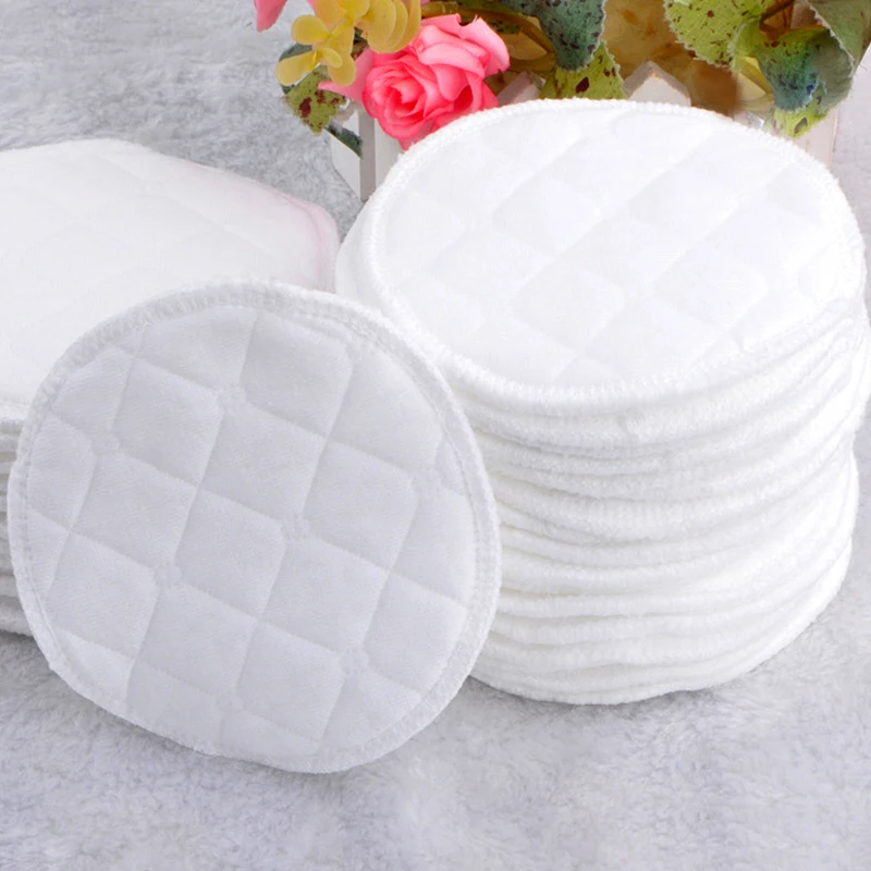 Almohadillas suaves absorbentes lavables para lactancia de beb&eacute;, accesorio reutilizable para dar el pecho, 12 Uds.-4