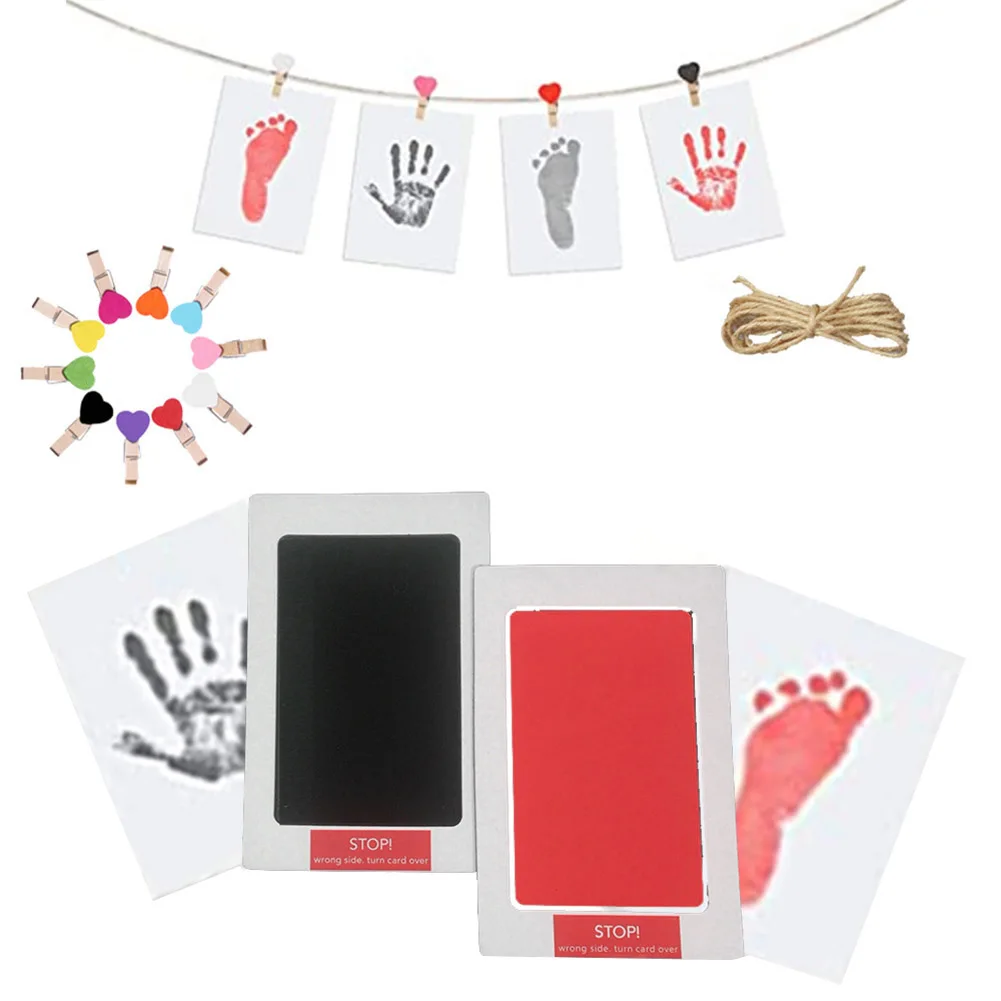 

Нетоксичный детский отпечаток пальца без прикосновения, безопасный набор отпечатков пальцев для новорожденных, сувенирные подарки
