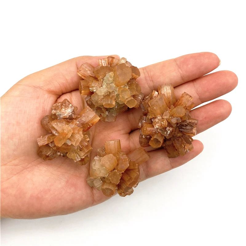 

1pc Natural Rare Orange Aragonite Quartz Mineral Crystal Cluster Shape Rough Stone Nepheline Specimen Healing Decoration