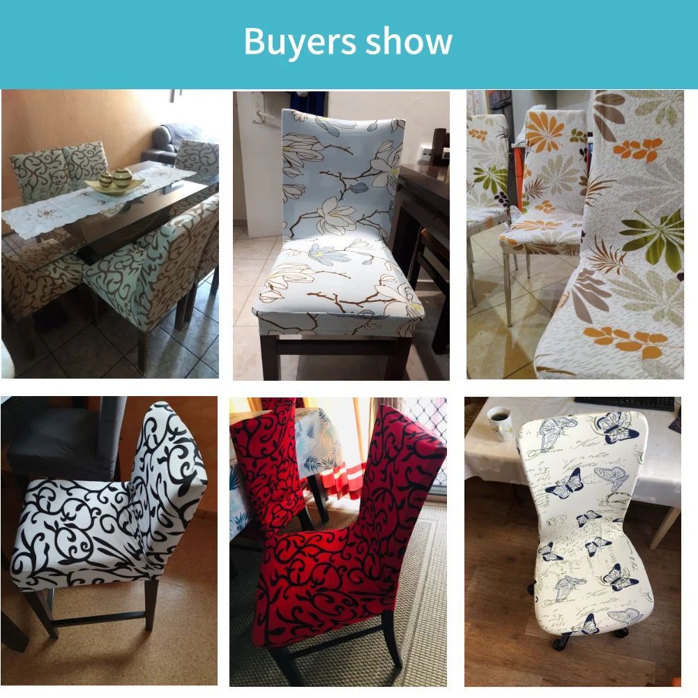 Съемный чехол для стула с принтом Meijuner