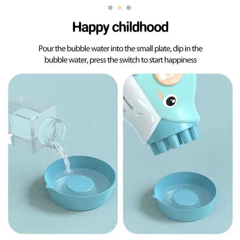 

Dolphin Bubble Machine 10-Hole Automatic Bubble Gun For Kids Electric Bubble Shooter Summer Soap Water Bubble Maker Kid Toy Gift