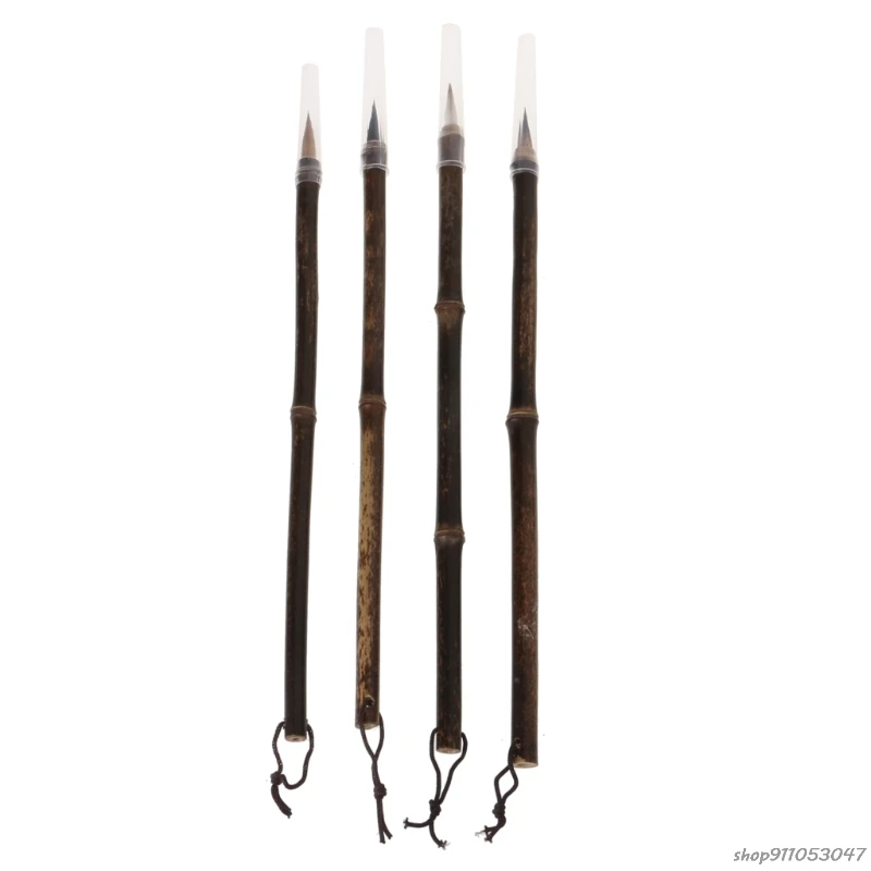 Бесплатная доставка кисть для китайской живописи натуральный бамбуковый шест