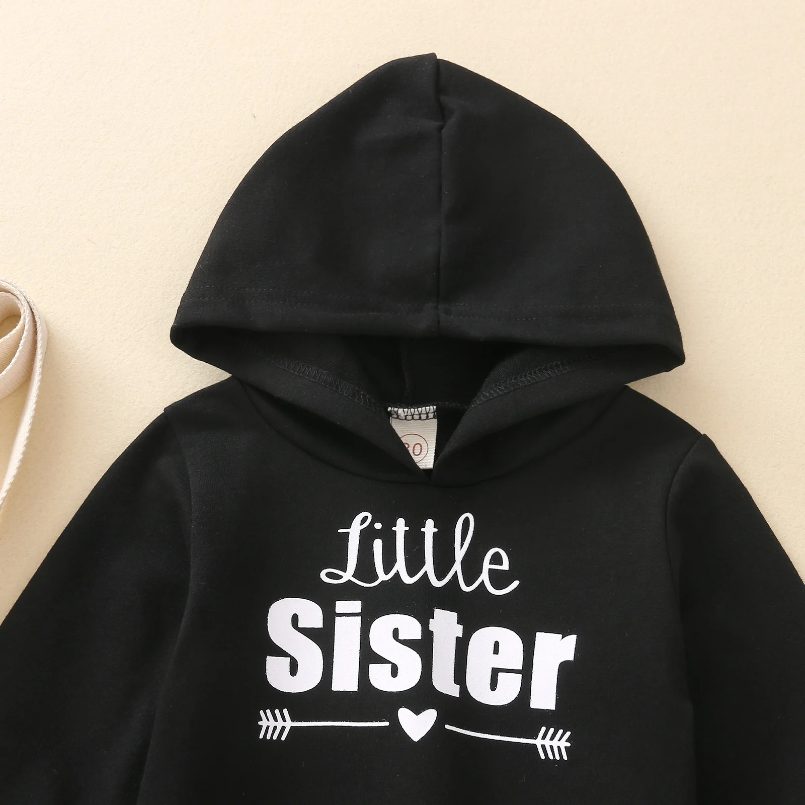 

0-4Y Autumn Infant Kids Girls Hoodies Letter Print Long Sleeve Pullover Tops Sweatshirts 2 Colors Outfits