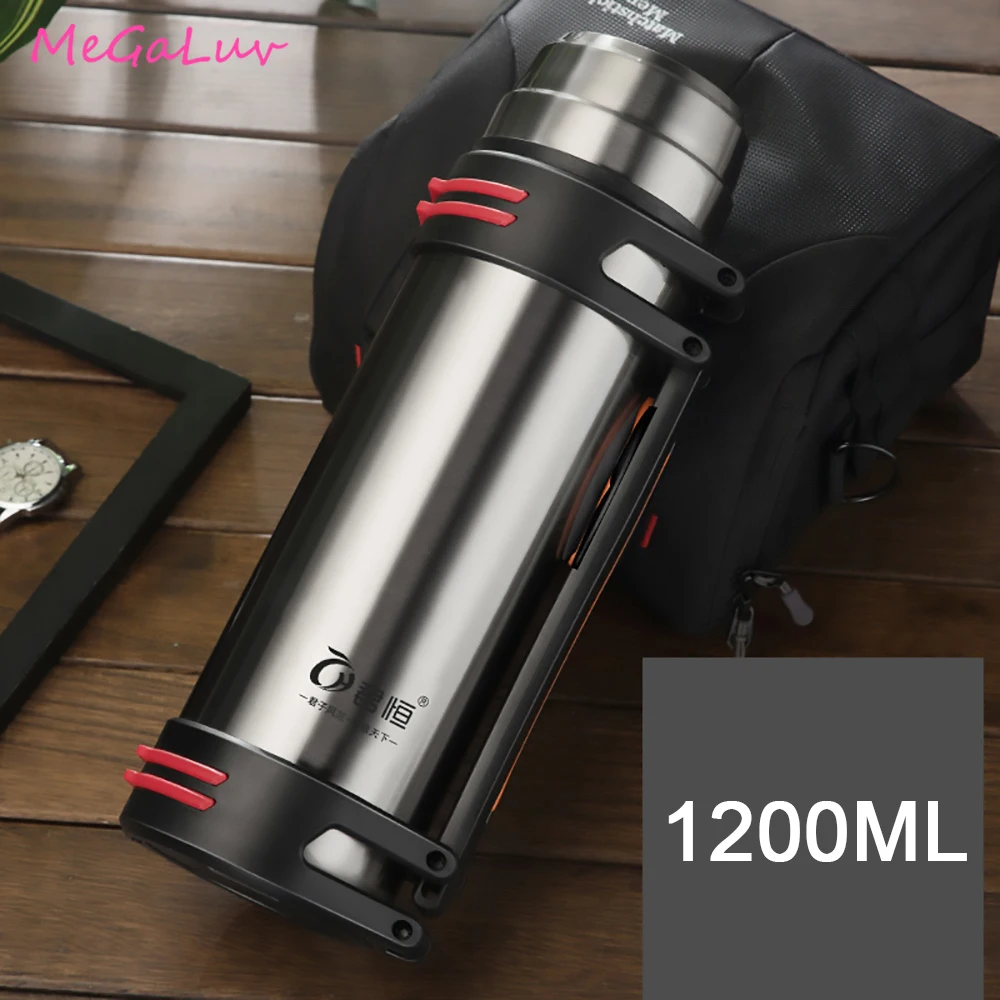 

1500ML Large-Capacity Insulation Pot Stainless Steel Car Travel Pot, Outdoor Insulation And Cold Preservation Beverage Bottle