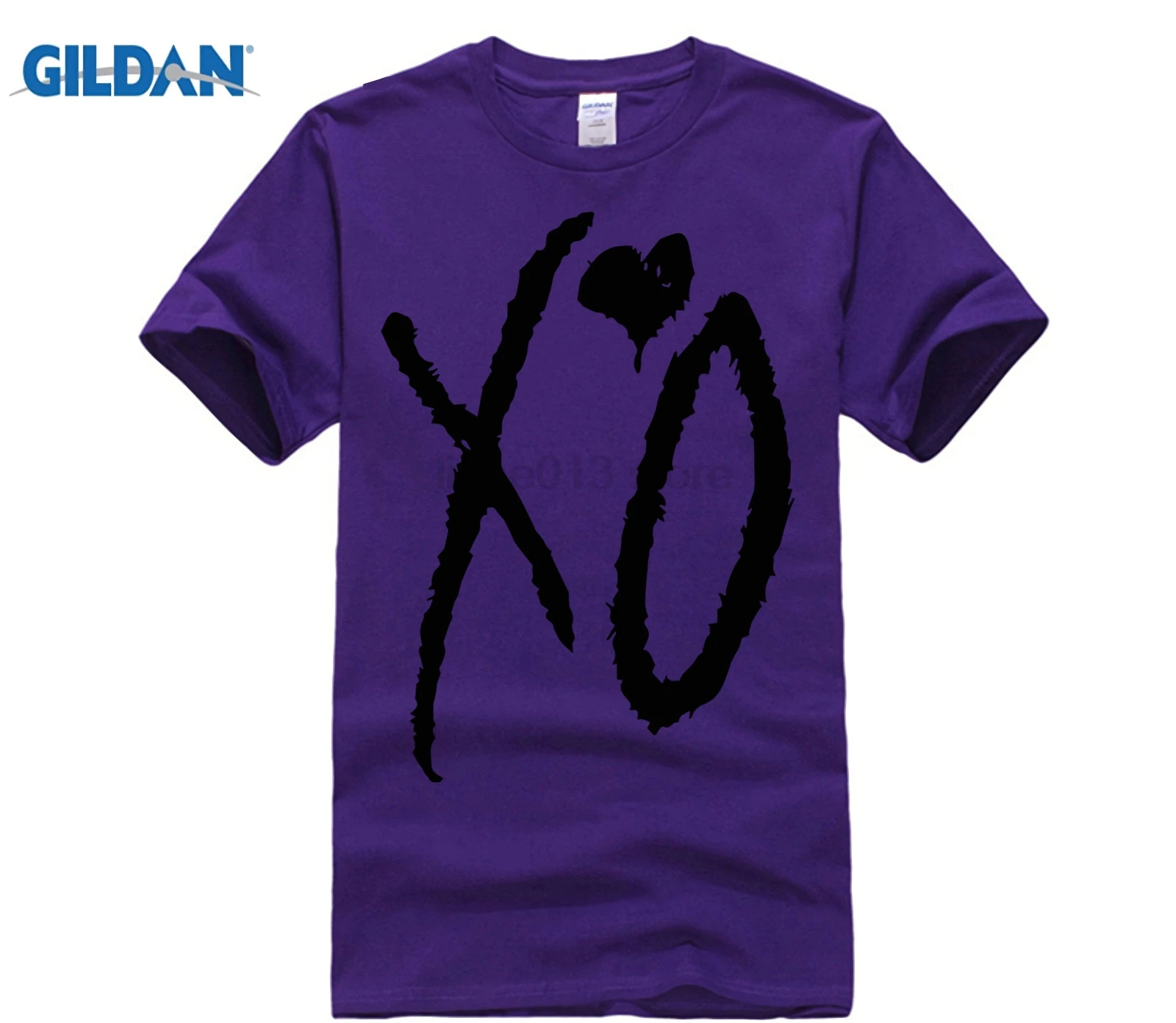 GILDAN Cutee The Weeknd XO Футболка мужская футболка с буквенным принтом сердце короткими