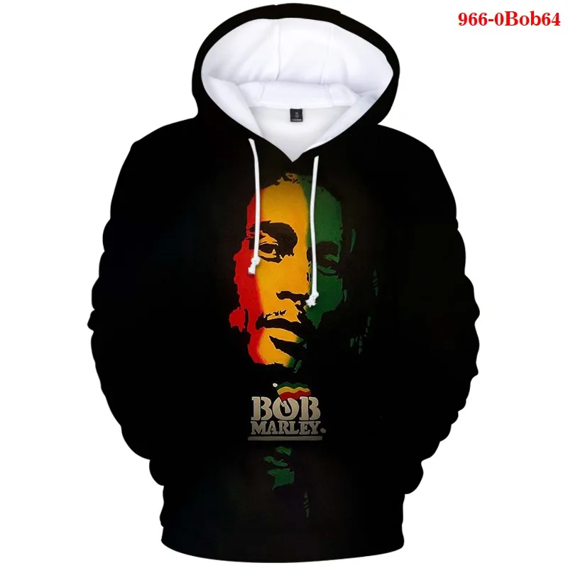 

Harajuku 3d 3D Hoodie Pullovers Bob Marley Print Men's Clothing Sweatshirts Autumn Casual Oversiezed 3D Hoodie Pullover Women Hi