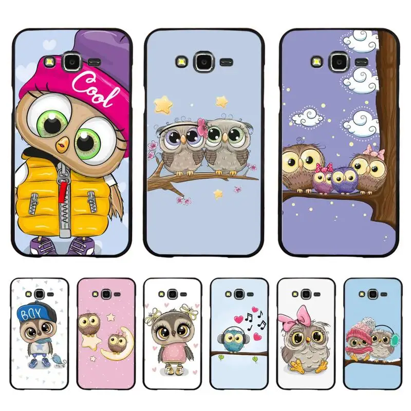 

Lovely Owl Phone Case For Samsung Galaxy J4plus J6 J5 J72016 J7prime cover for J7Core J6plus