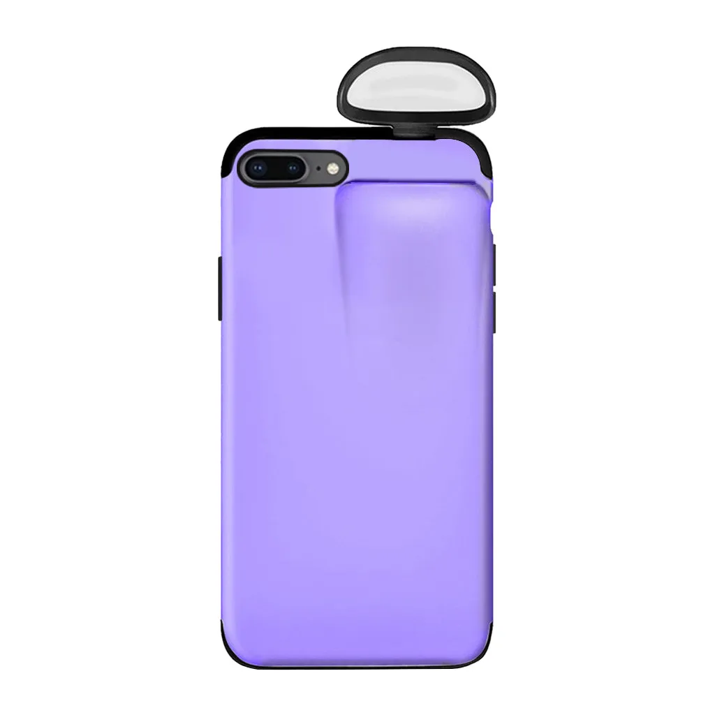 2 в 1 чехол для AirPods для iPhone 11 чехол для iPhone 7 Plus/8 Plus/X/XS Max/11 Pro Max чехол защитный чехол 19 октября