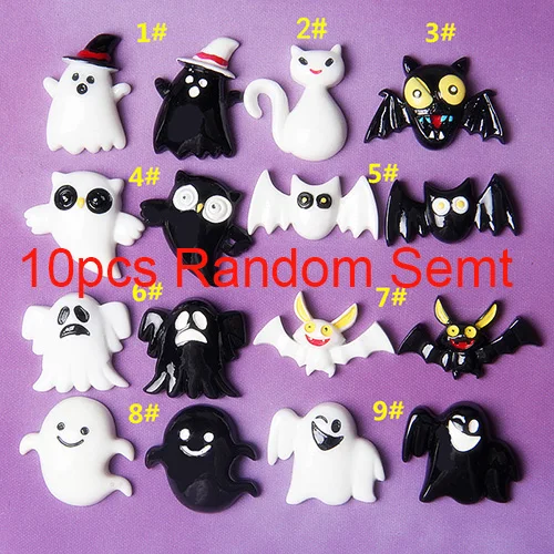 Random Sent Happy monkey 10 шт. Slime прелести поставки новые милые добавки DIY Набор Декор наполнитель для пушистой прозрачной хрустящей слизи для Хэллоуина - Цвет: Random Sent