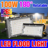 100w 50w flood light led outdoor spotlight waterproof wall lamp 220v street lights for garden lighting led projector floodlight