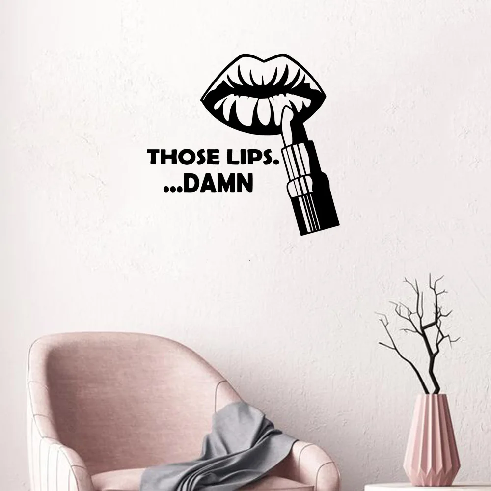 Красота Косметика переводная наклейка Съемная виниловая панно для домашнего