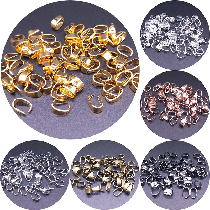 50 шт. коннекторы для ожерелий из цинкового сплава зажимные зажимы аксессуары