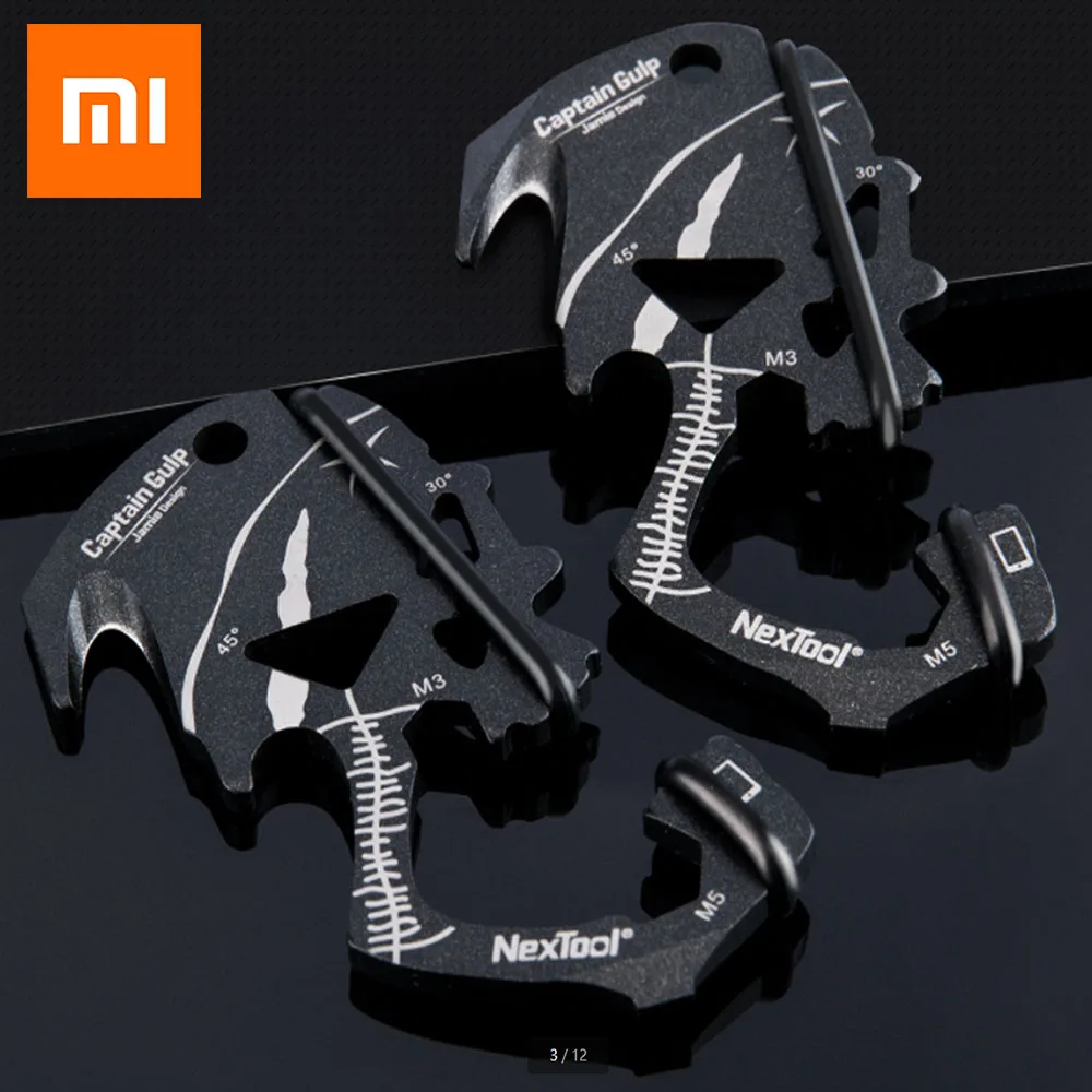 Многофункциональный брелок XIAOMI NEXTOOL Captain Gulp 10 в 1 для повседневного использования
