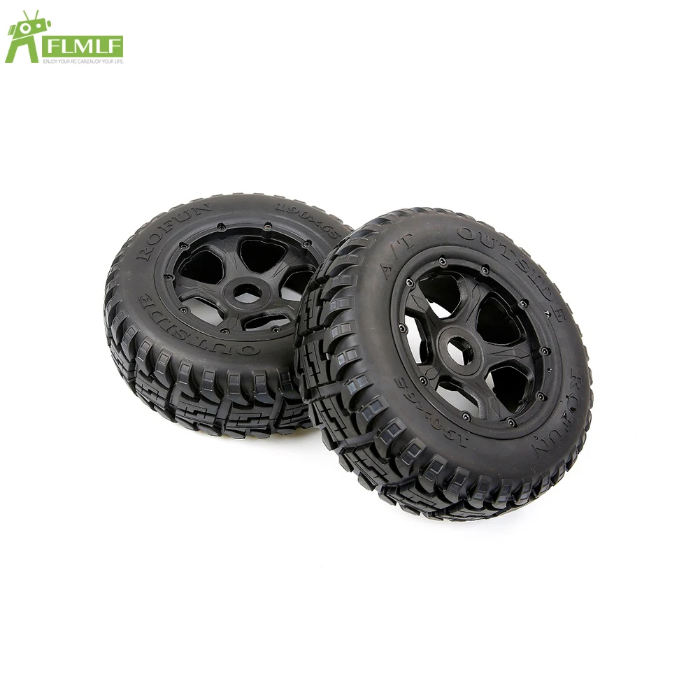 All-terrain Front and Rear Wheel Tyre Assembly Set Fit for 1/5 HPI ROFUN BAHA ROVAN KM BAJA 5T 5SC RC CAR Toys PARTS