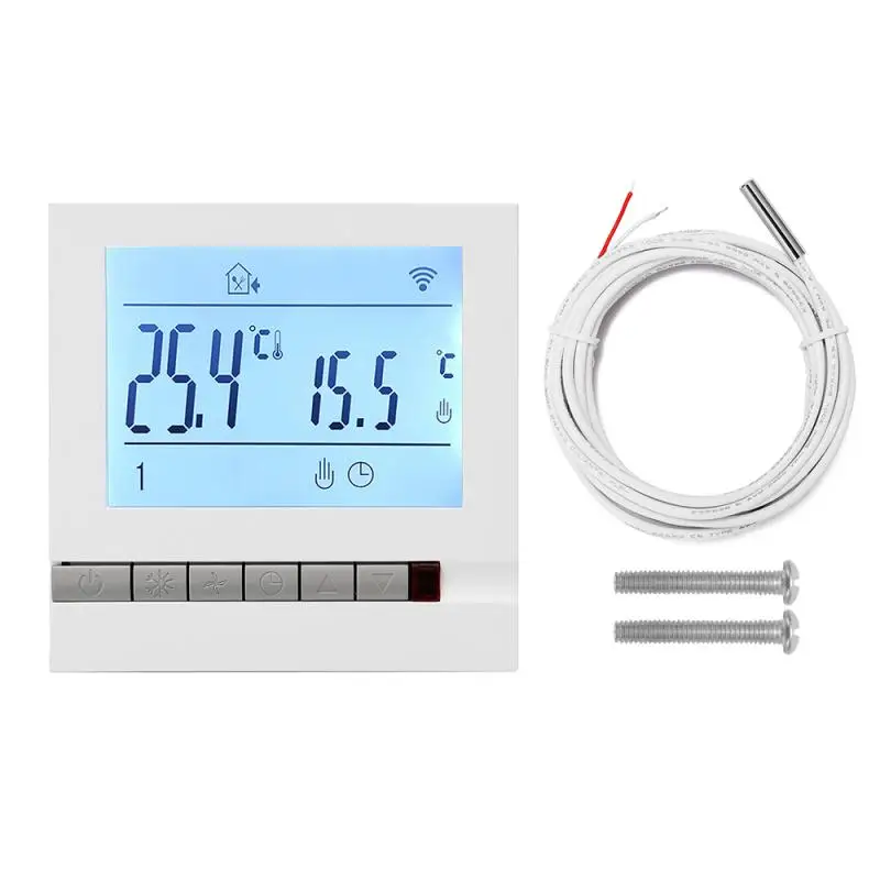 

WiFi Smart Temperature Controller LCD Programmable Thermostat Temperature Controller Smart Home Work With Alexa Voice Control