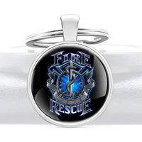 classic fashion firefighter emergency rescue emt keychains