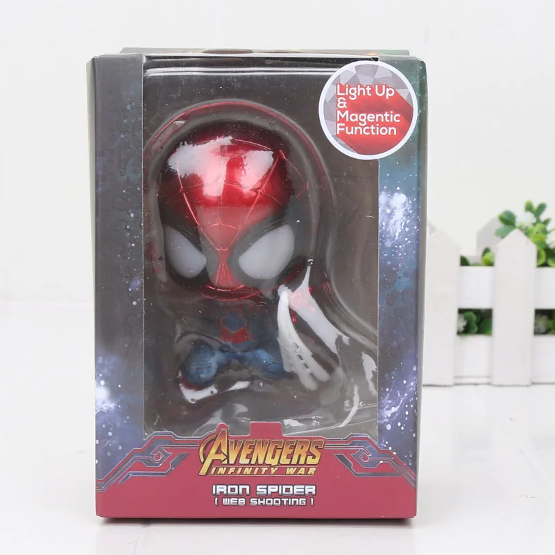 10cmshooting inbox Marvel, Мстители, Железный Человек-паук, Tamashii, сценические Мстители, Человек-паук, Бесконечная война, фигурка, коллекция, модель, куклы, игрушки, подарок - Цвет: 10cmshooting inbox