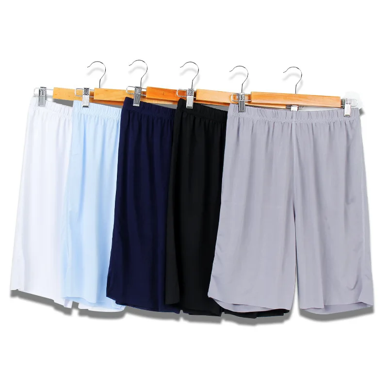 

Ice Silk Summer Large Size Men's Shorts Modal Casual Sleep Pants Thin Cool Loose Shorts Sleepwear Mens Sleep Bottoms Homewear