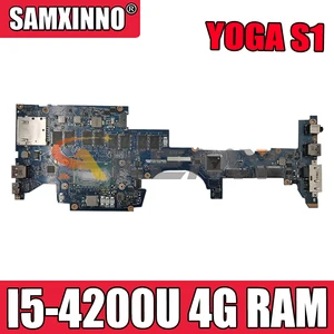 akemy zips1 la a341p motherboard for lenovo thinkpad yoga s1 laptop motherboard cpu i5 4200u 4g ram work free global shipping