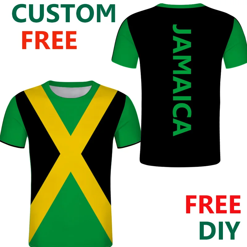 Jamaica футболки на заказ для мужчин спортивный топ Бесплатная DIY Настроить страна jm