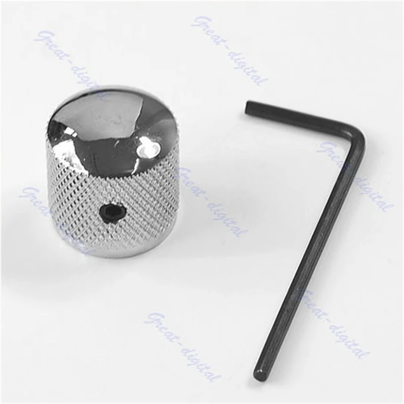 

Knob Button Tone Volume Dome Knob For Guitar Bass FD TL Metal Chrome for LP TL A potentiometer guitar can all use