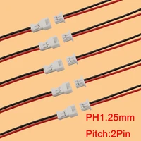 5pairs jst 1 25mm 2 pin micro male female plug jack wire cable connector for toys small electronic projects diy length 15cm