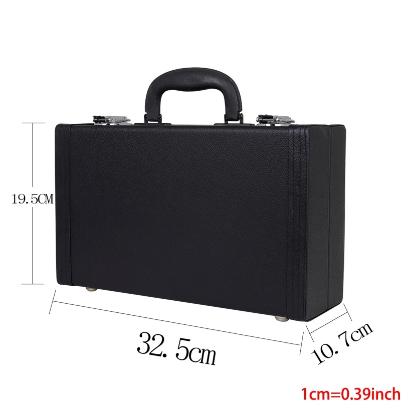 

J60D Black Foam Padded Thicken Oxford Cloth Sotrage Bag Clarinet Box Case with Handle Strap Clarinet Protection Accessories