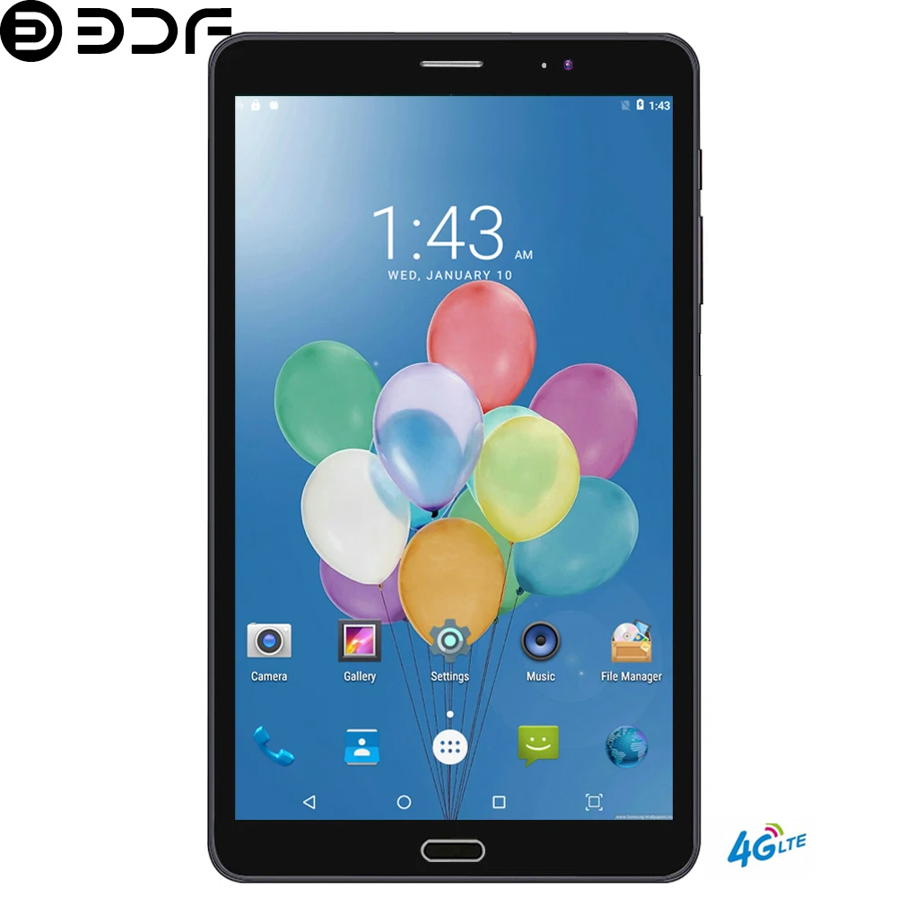 BDF 8 дюймов Android 7,0 планшетный ПК 4G LTE телефонный звонок планшет 4 ГБ/64 Гб Ультра HD камера 1920*1200 ips Восьмиядерный 4G планшеты 7 8 9 дюймов