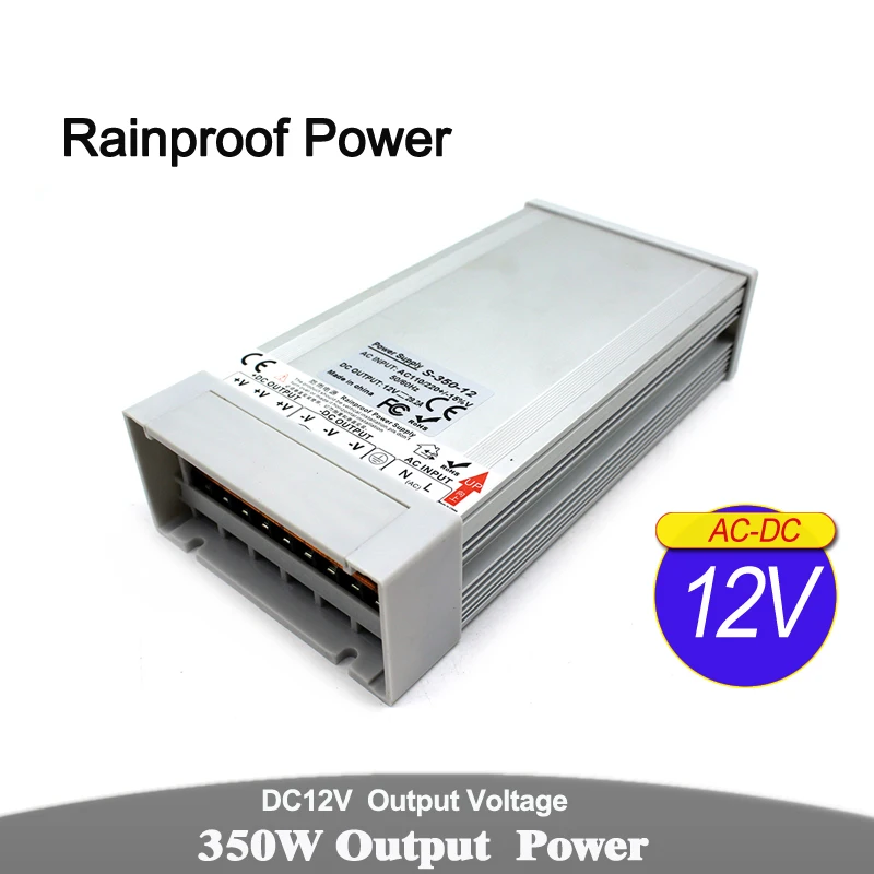 DC 12 В 24 в 36 48 5 300 Вт 350 непромокаемый светильник ing трансформаторы AC DC12V DC24V DC5V