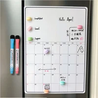 erasable magnetic refrigerator sticker a3 soft magnetic calendar schedules memo board