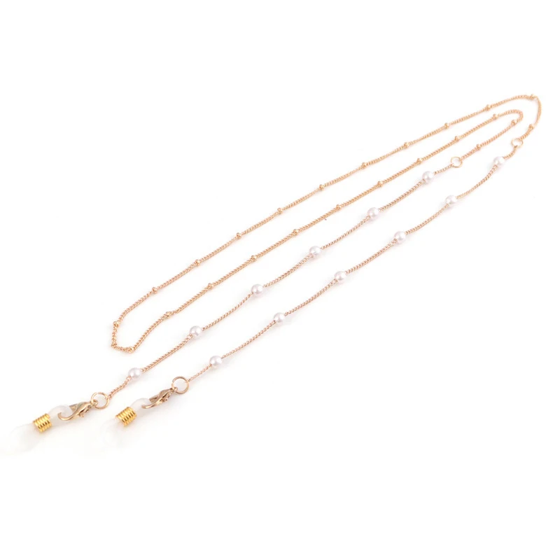 

Chain Silicone Eyeglass Chain Mask Supplies Face Mask Glasses Neck Strap Lariat Lanyard Necklace Gold Color 70cm Long 1 Piece