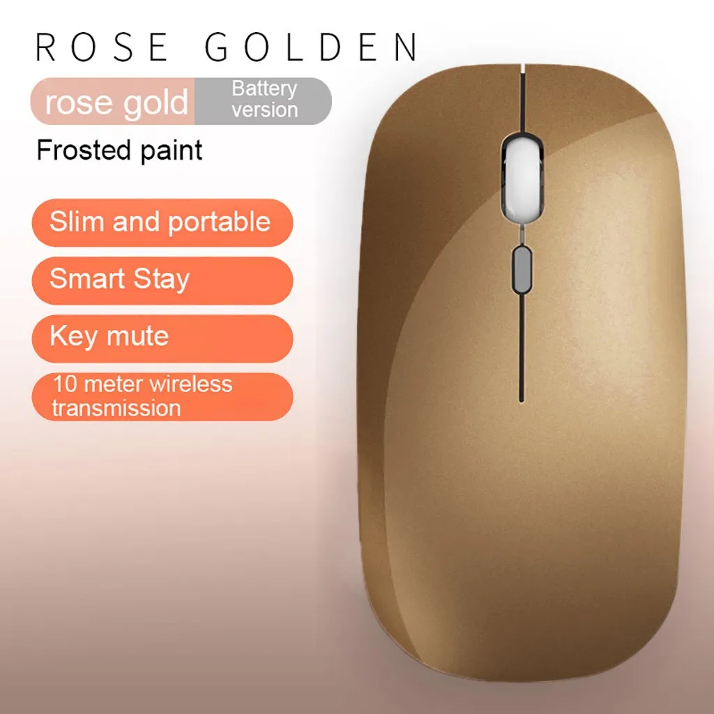 

Dual-Mode 2.4GHz Wireless + Bluetooth 5.0 Mouse 1600DPI Rechargeable Mute Mice Ergonomic Wireless Mouse PC Gamer Computer Mouse