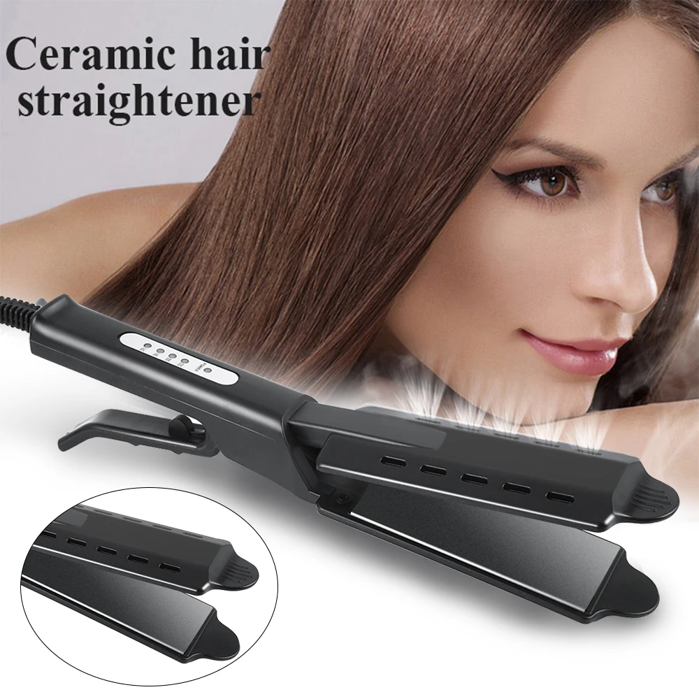 

Professional Hair Straightener Four-gear Ceramic Tourmaline Ionic Flat Iron Hair Straightener For Women tourmaline ceramic heati